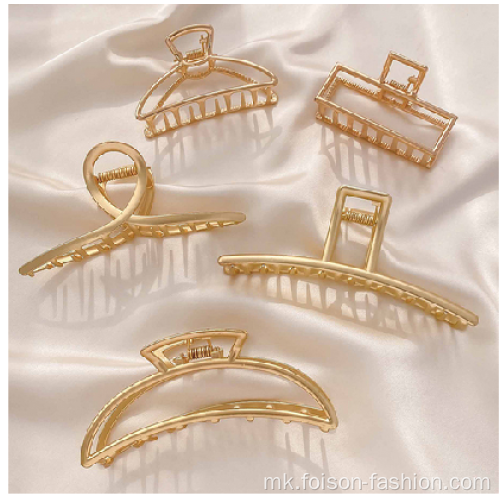 Метален клип Женски додатоци за коса